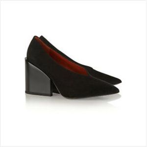 Acne Studios Suede Block Heel Pumps
